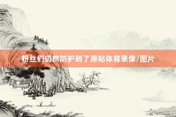 粉丝们仍然防护到了原帖体育录像/图片