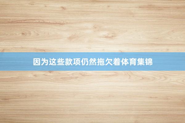 因为这些款项仍然拖欠着体育集锦