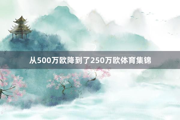 从500万欧降到了250万欧体育集锦