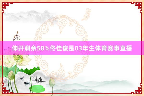 伸开剩余58%佟佳俊是03年生体育赛事直播