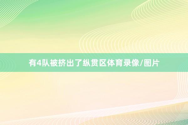 有4队被挤出了纵贯区体育录像/图片