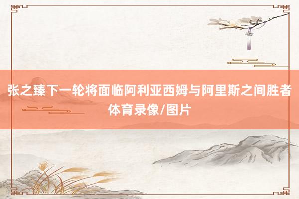 张之臻下一轮将面临阿利亚西姆与阿里斯之间胜者体育录像/图片