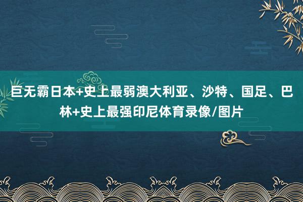 巨无霸日本+史上最弱澳大利亚、沙特、国足、巴林+史上最强印尼体育录像/图片