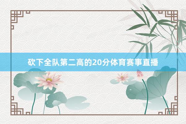 砍下全队第二高的20分体育赛事直播