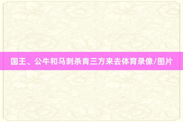 国王、公牛和马刺杀青三方来去体育录像/图片