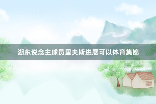 湖东说念主球员里夫斯进展可以体育集锦