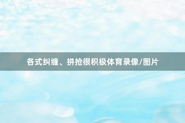 各式纠缠、拼抢很积极体育录像/图片