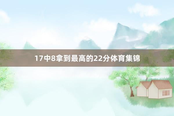 17中8拿到最高的22分体育集锦
