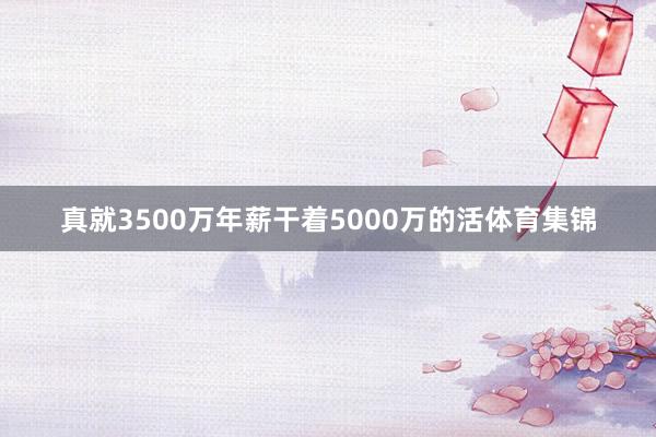 真就3500万年薪干着5000万的活体育集锦
