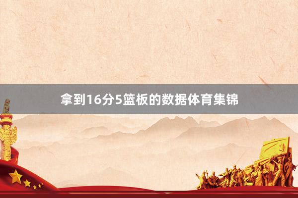 拿到16分5篮板的数据体育集锦