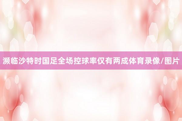 濒临沙特时国足全场控球率仅有两成体育录像/图片