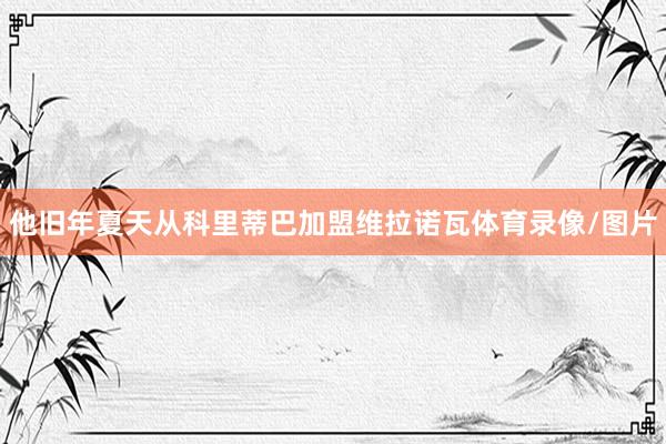 他旧年夏天从科里蒂巴加盟维拉诺瓦体育录像/图片