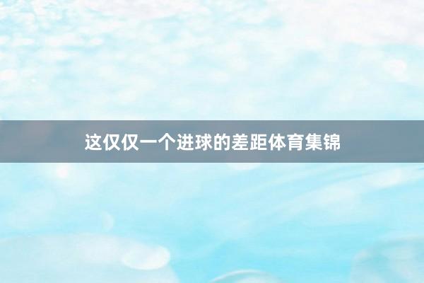 这仅仅一个进球的差距体育集锦