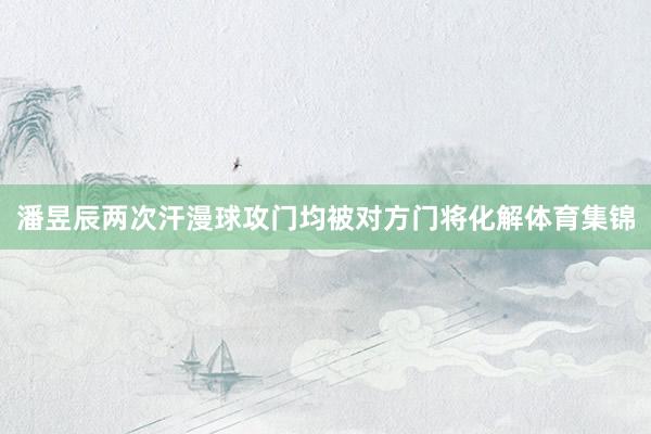 潘昱辰两次汗漫球攻门均被对方门将化解体育集锦