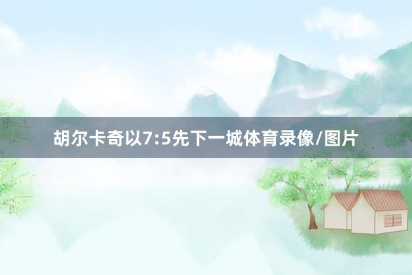 胡尔卡奇以7:5先下一城体育录像/图片