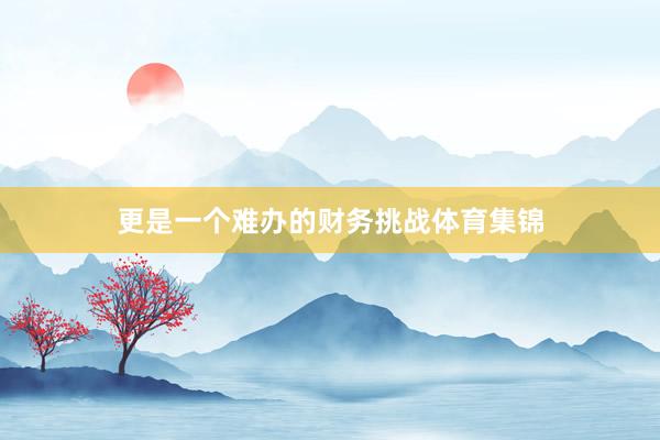 更是一个难办的财务挑战体育集锦
