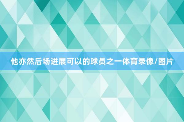 他亦然后场进展可以的球员之一体育录像/图片